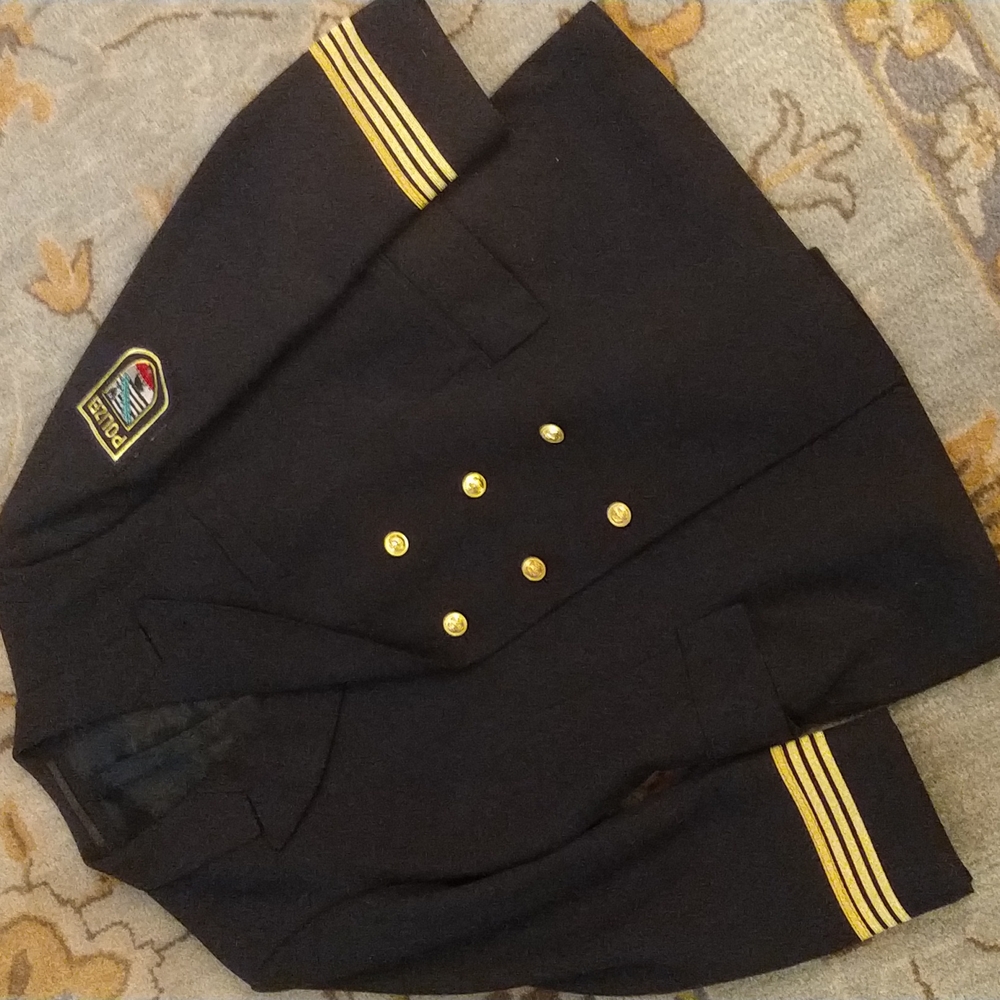 Vintage Polizei double breasted jacket